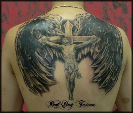 Jesus Back Tattoo Pics